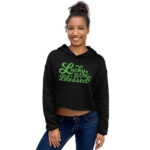 st patrick's day crop hoodie