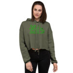 st patrick's day crop hoodie