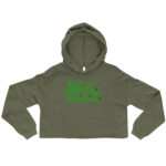st patrick's day crop hoodie
