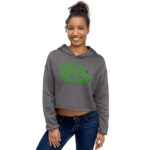 st patrick's day crop hoodie
