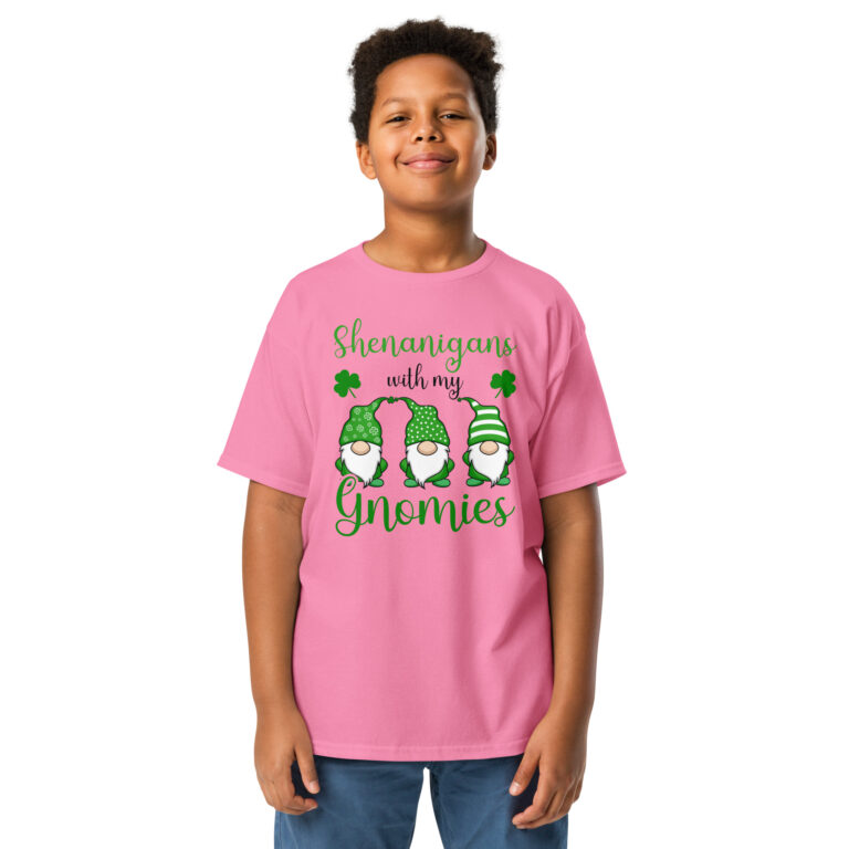 Shenanigans with my gnomies, St. Patrick's Day Youth classic tee