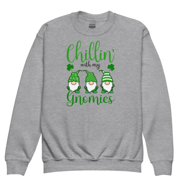 St. Patrick's Day - Chillin’ with my gnomies | Youth crewneck sweatshirt