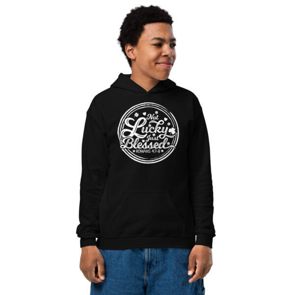Not Lucky just blessed St. Patrick's Day Youth heavy blend hoodie