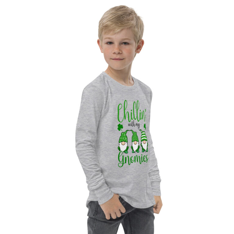 St. Patrick's Day - Chillin’ with my gnomies | Youth long sleeve tee