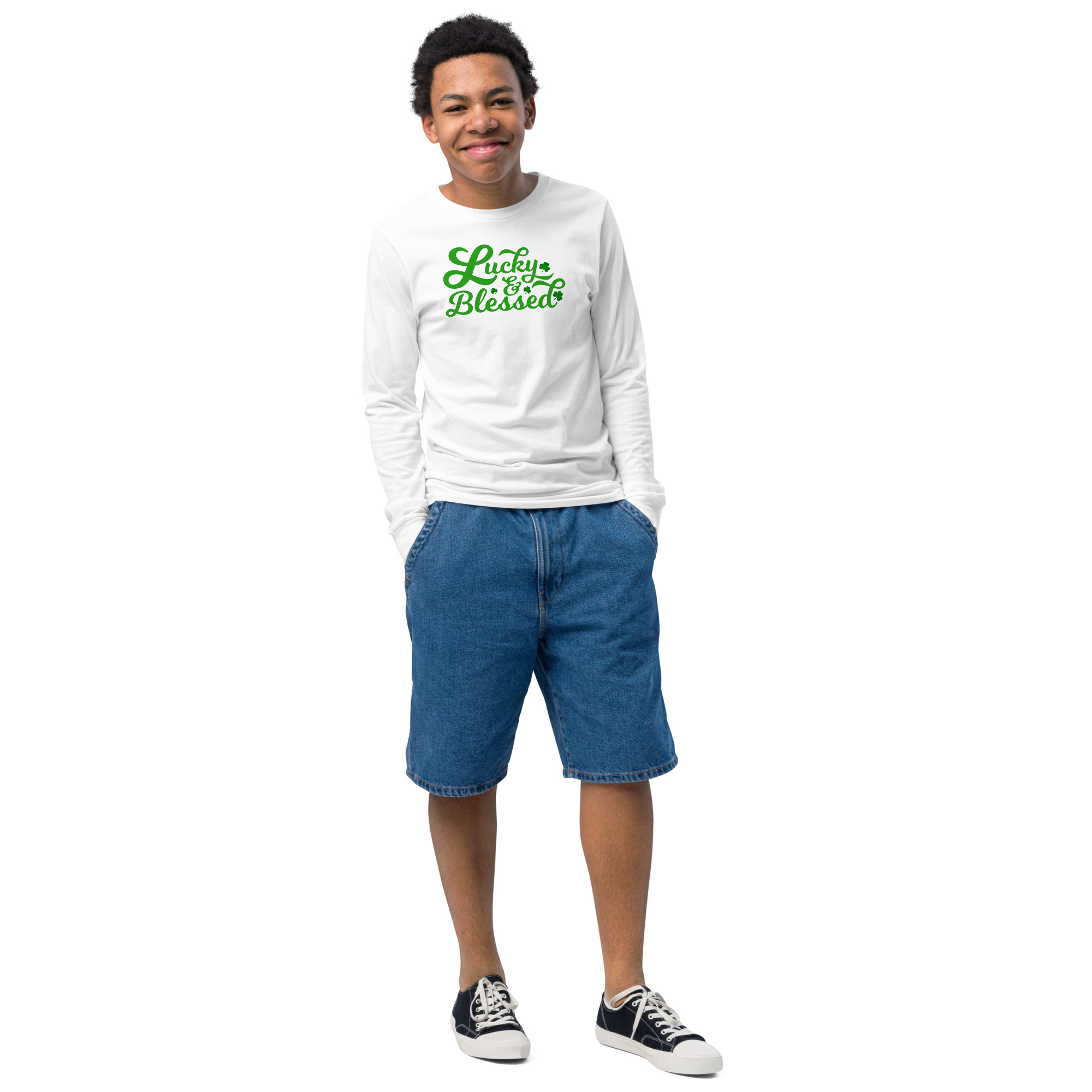Lucky and blessed,St Patrick's Day Youth long sleeve tee,st patrick's day parade,st patricks day activities,st patricks day clover,leprechaun t-shirt,st patricks day party shirt,Shamrock,st. patrick's day sweatshirt,st patricks day outfit,st patricks day shirts,happy st patricks day,st patricks day shirt,Chillin’ with my gnomies,Shamrockin’ with my gnomies,Let the Shenanigans Begin,Shenanigans with my gnomies,Love Heart clover,Not Lucky just blessed,Unicorn clover face,Shenanigans coordinator,teacher life,0% Irish 100% drunk,Cheers and F*ckers,Irish and gaming,I’m the drunkest,Leopard print clover,Let’s get lucked up
