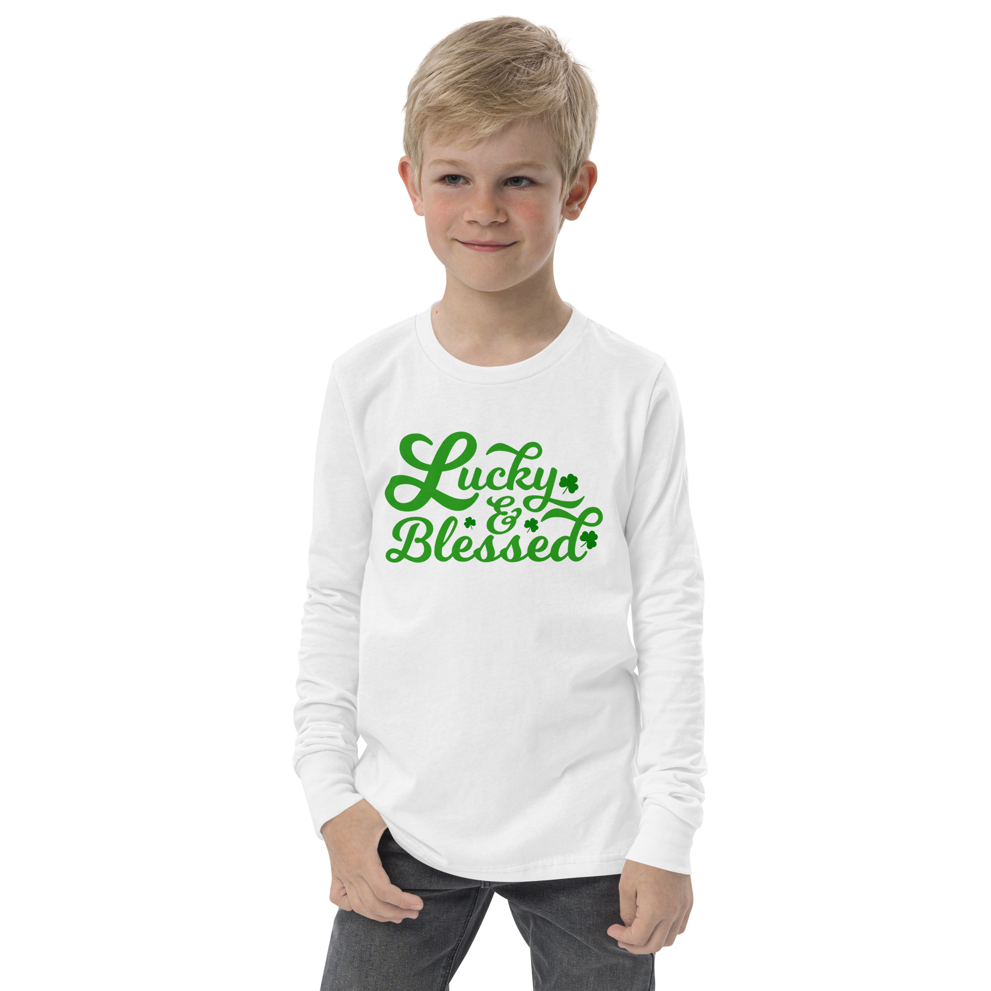 Lucky and blessed,St Patrick's Day Youth long sleeve tee,st patrick's day parade,st patricks day activities,st patricks day clover,leprechaun t-shirt,st patricks day party shirt,Shamrock,st. patrick's day sweatshirt,st patricks day outfit,st patricks day shirts,happy st patricks day,st patricks day shirt,Chillin’ with my gnomies,Shamrockin’ with my gnomies,Let the Shenanigans Begin,Shenanigans with my gnomies,Love Heart clover,Not Lucky just blessed,Unicorn clover face,Shenanigans coordinator,teacher life,0% Irish 100% drunk,Cheers and F*ckers,Irish and gaming,I’m the drunkest,Leopard print clover,Let’s get lucked up