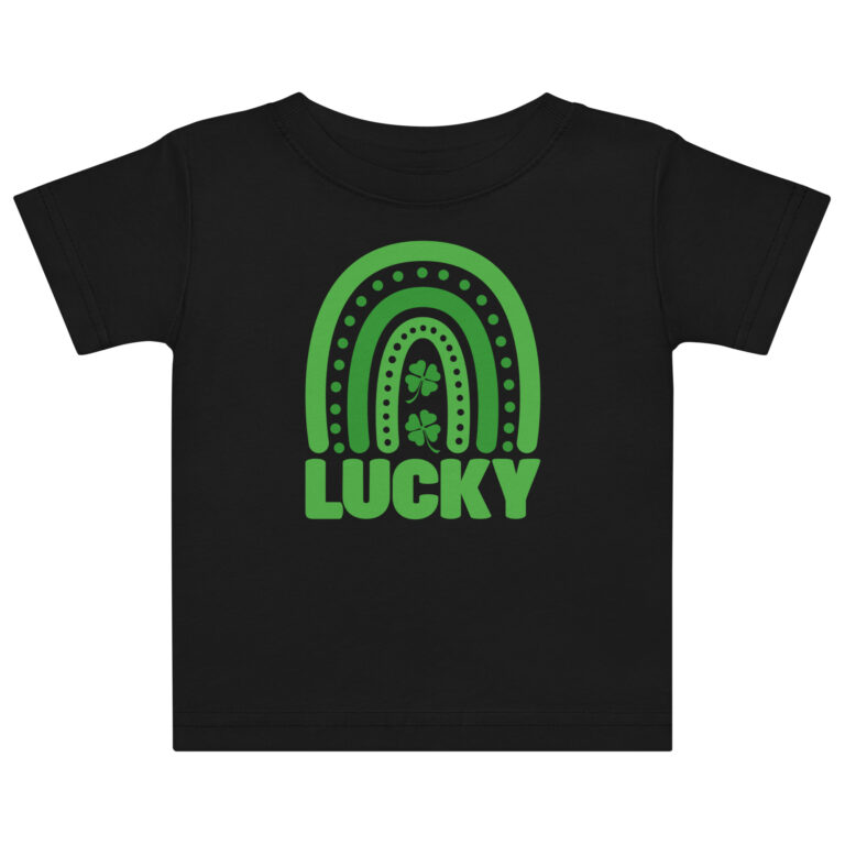Lucky Boho Rainbow, blessed, Happy St. Patrick's Day Baby jersey t-shirt