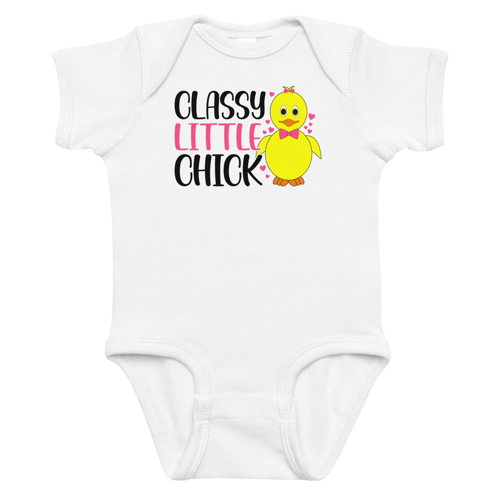 classy little chick, easter infant bodysuit