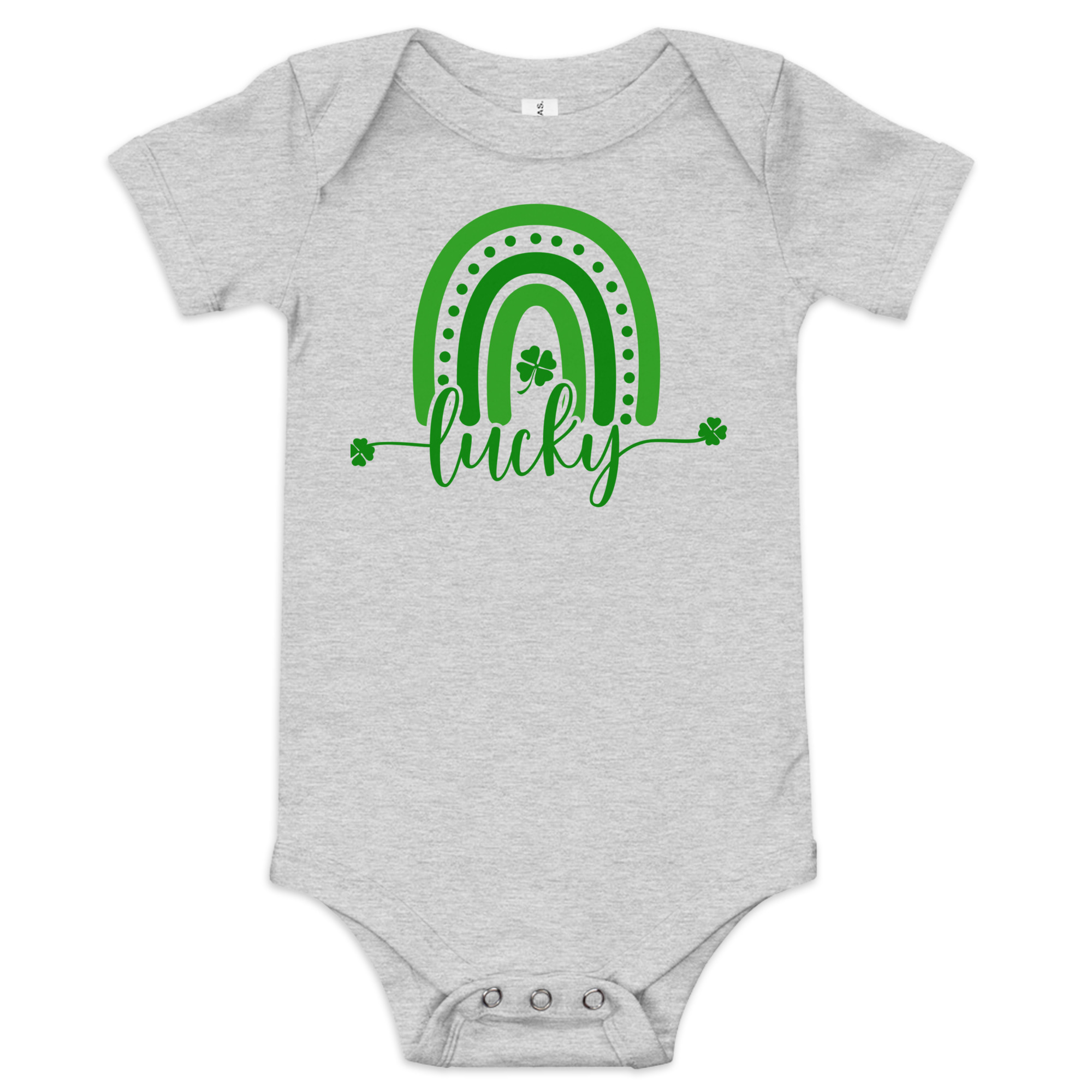 st. patrick's day baby short sleeve one piece
