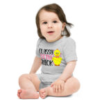 classy little chick, easter baby short sleeve one piece