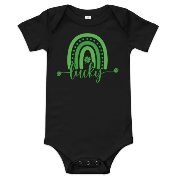 st. patrick's day baby short sleeve one piece