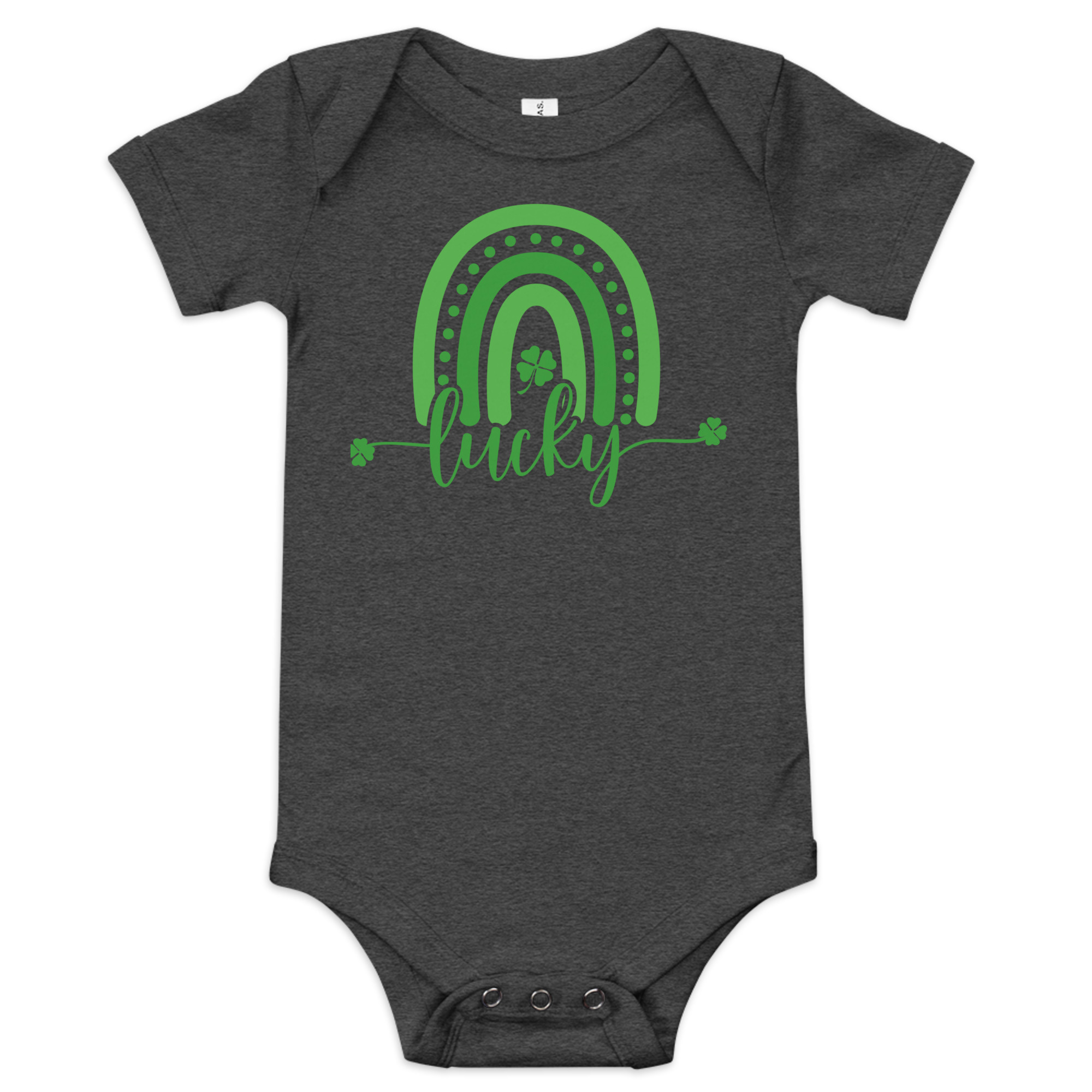 st. patrick's day baby short sleeve one piece