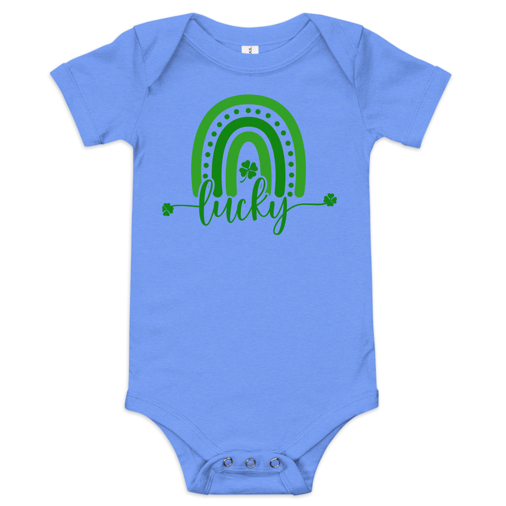 st. patrick's day baby short sleeve one piece