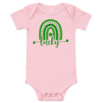 st. patrick's day baby short sleeve one piece