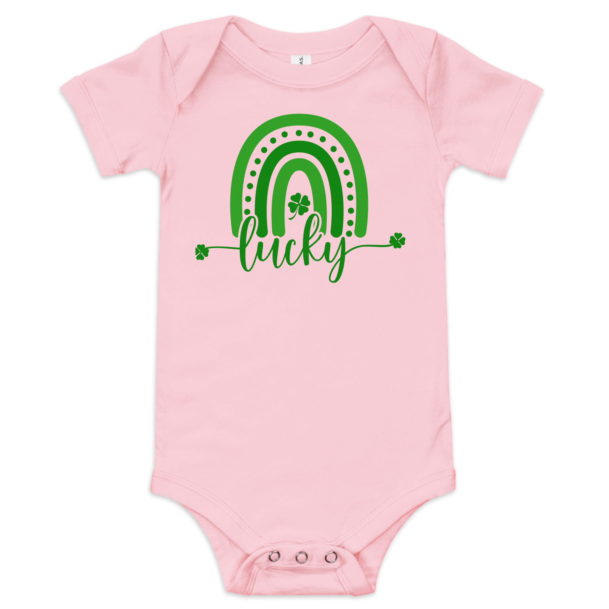 st. patrick's day baby short sleeve one piece