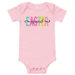 easter squad baby short sleeve one piece