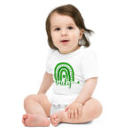 st. patrick's day baby short sleeve one piece