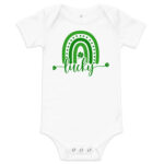 st. patrick's day baby short sleeve one piece
