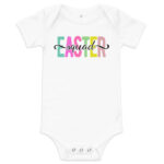 easter squad baby short sleeve one piece