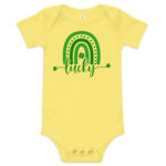 st. patrick's day baby short sleeve one piece