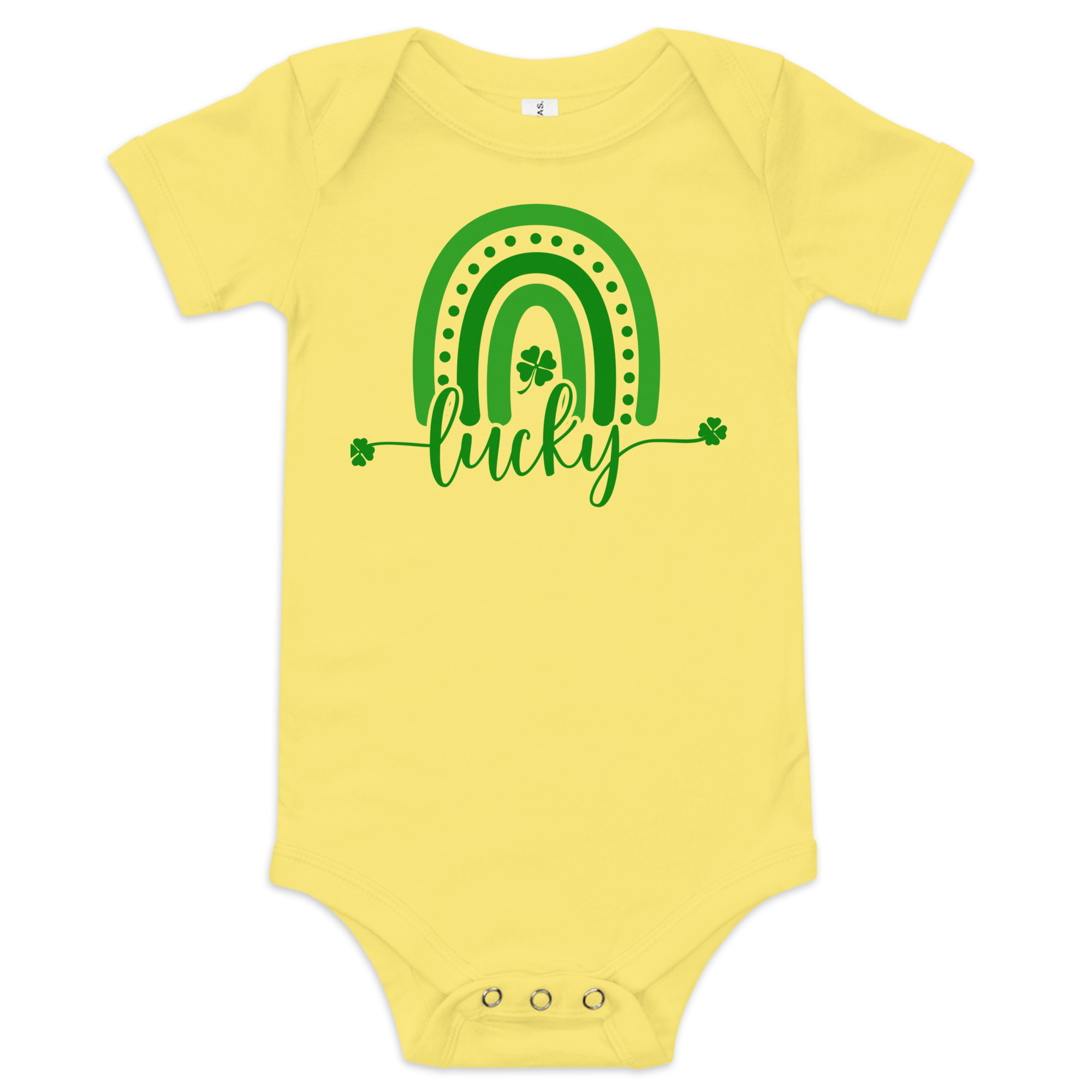 st. patrick's day baby short sleeve one piece