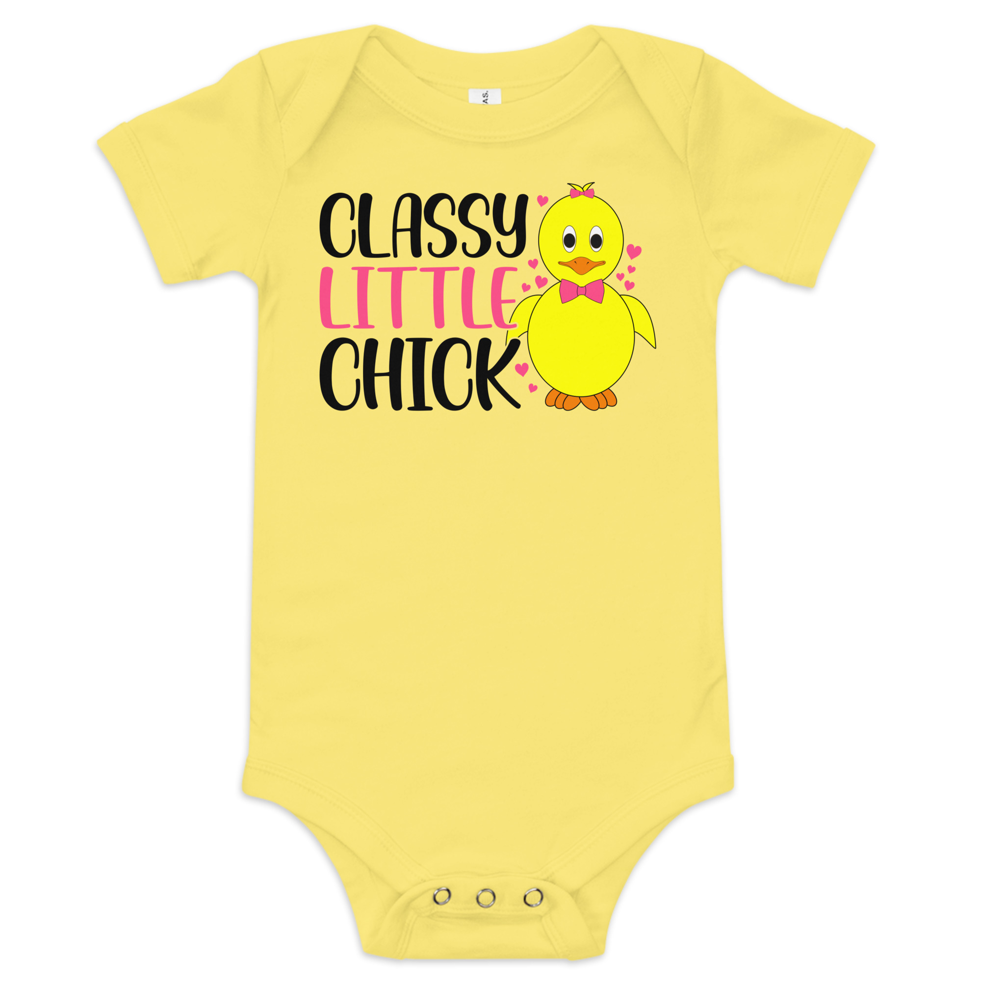 classy little chick, easter baby short sleeve one piece
