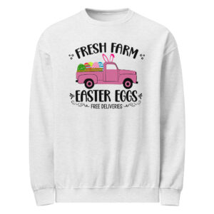 easter farm fresh truck crew neck sweatshirt