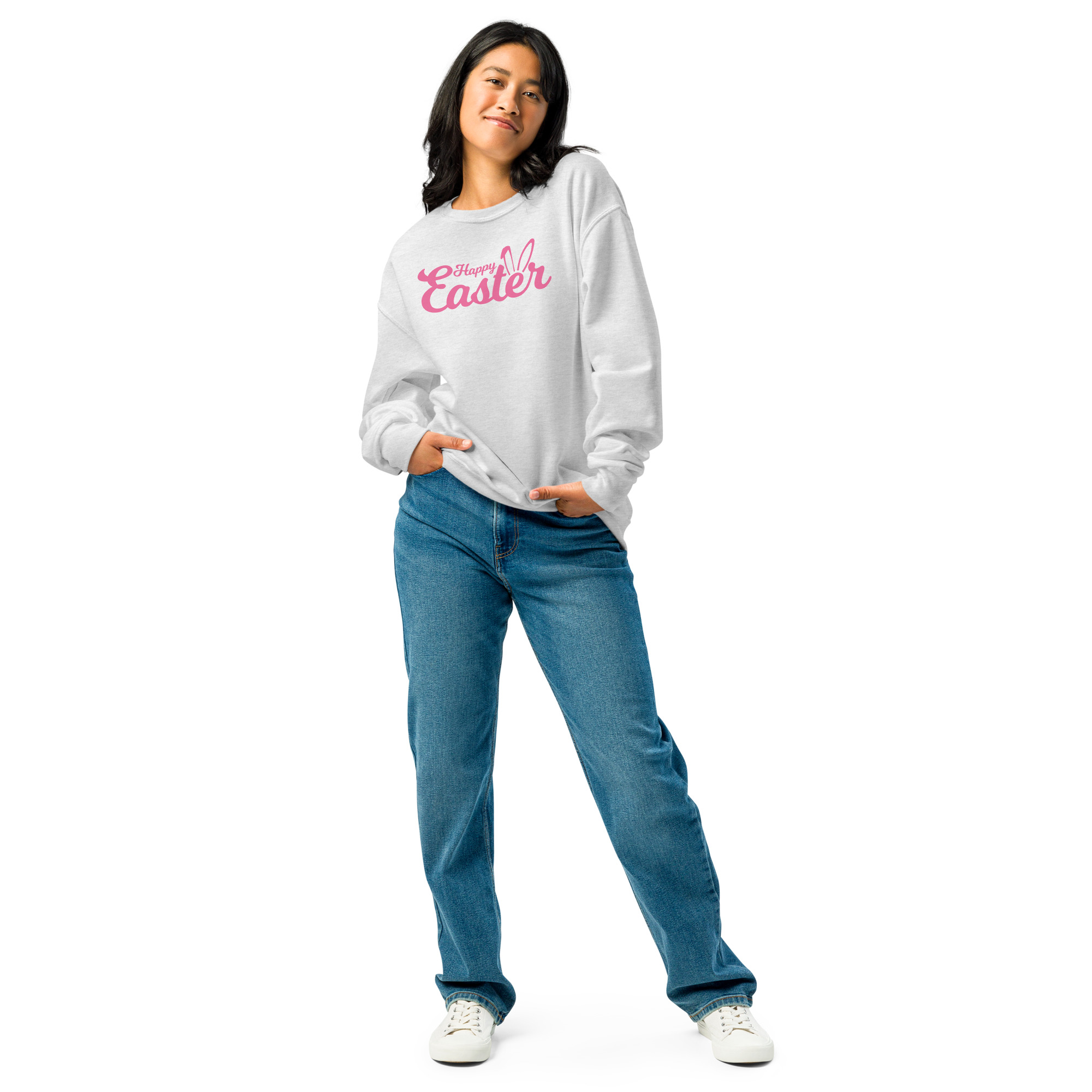 happy easter unisex crew neck sweatshirt