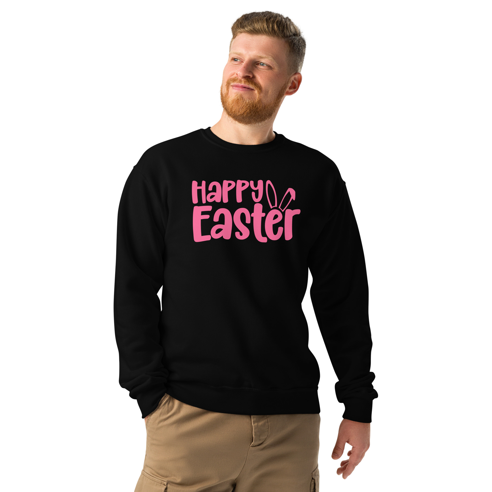 happy easter crew neck sweatshirt