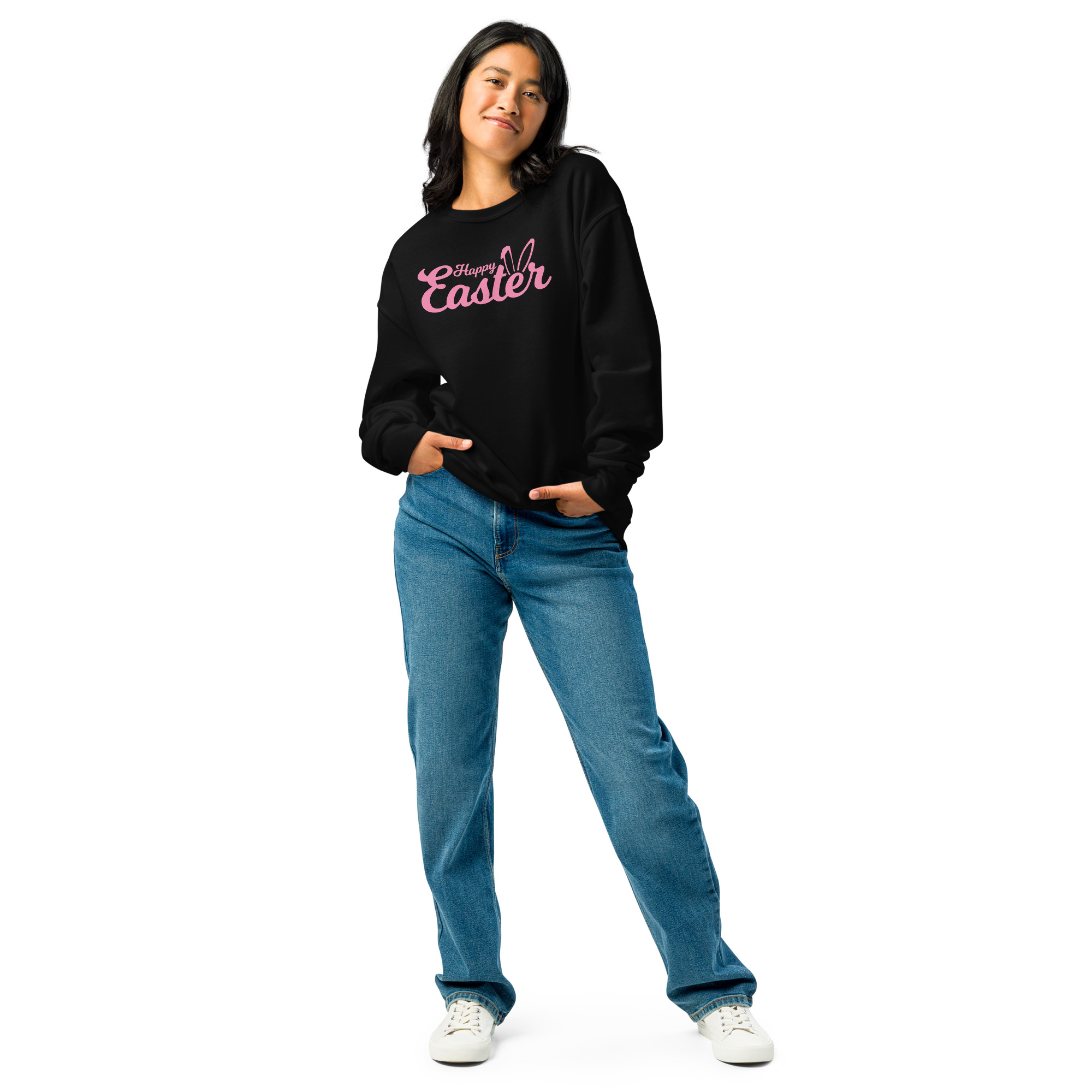 happy easter unisex crew neck sweatshirt