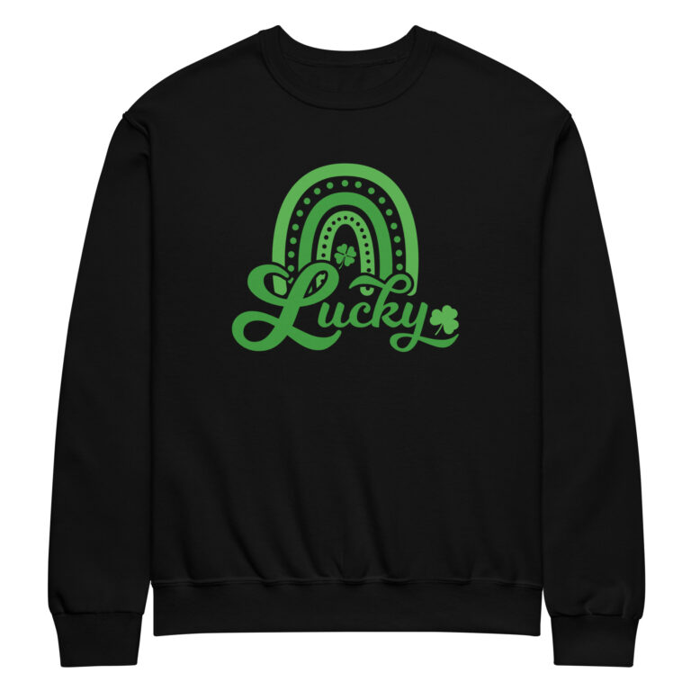 Lucky Boho Rainbow clover, St. Patrick's Day Crew neck sweatshirt