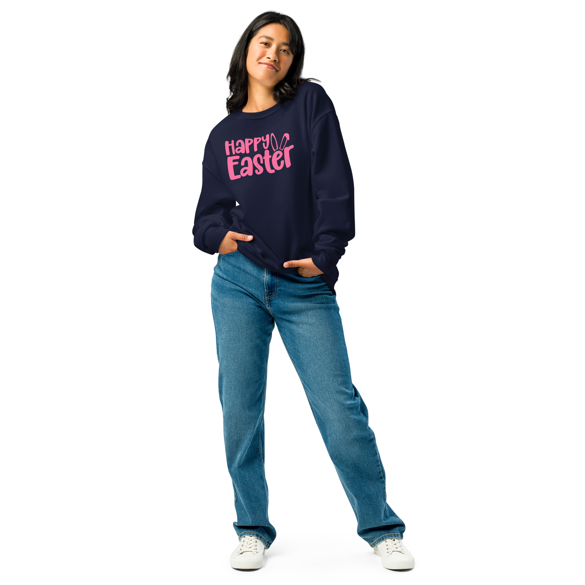 happy easter crew neck sweatshirt