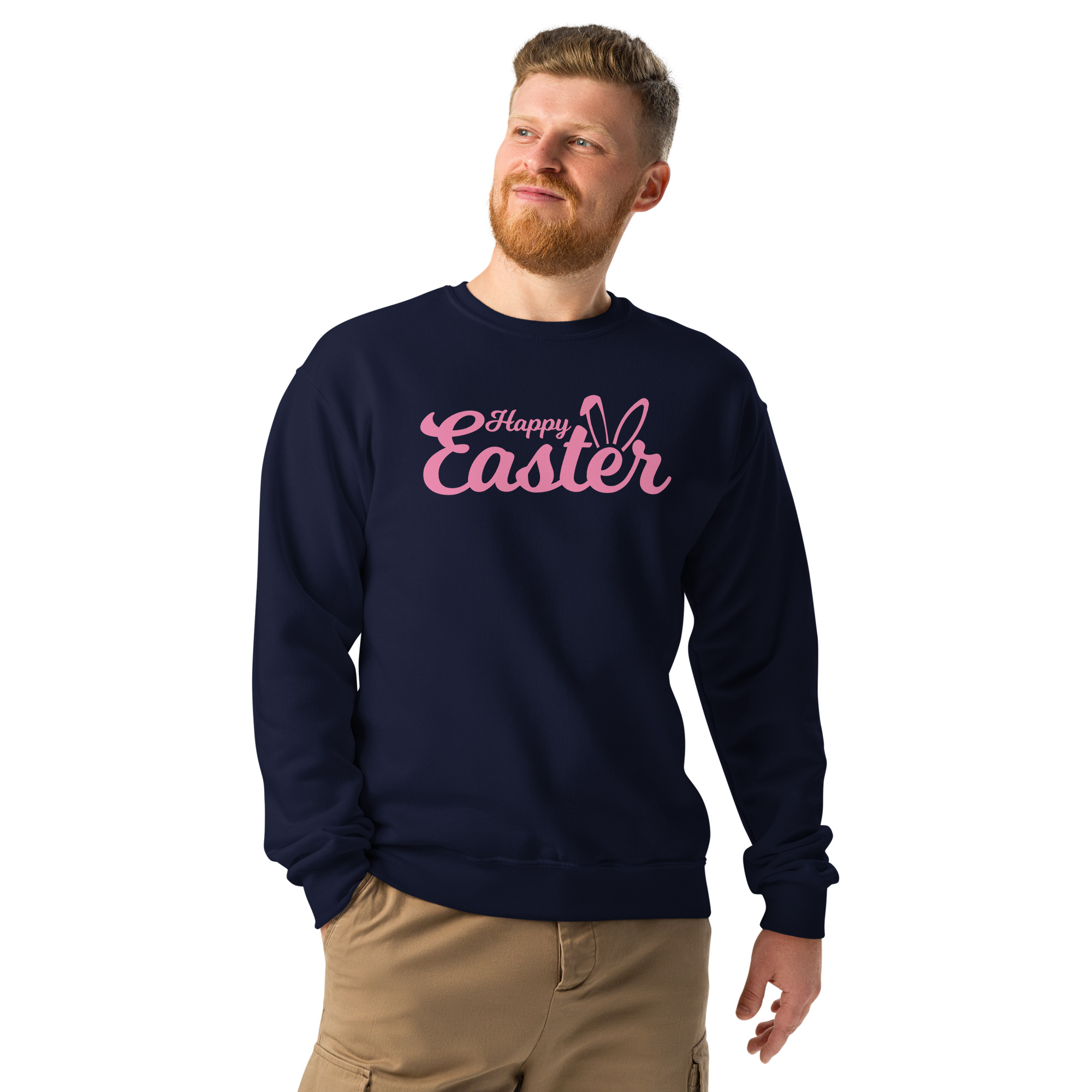 happy easter unisex crew neck sweatshirt