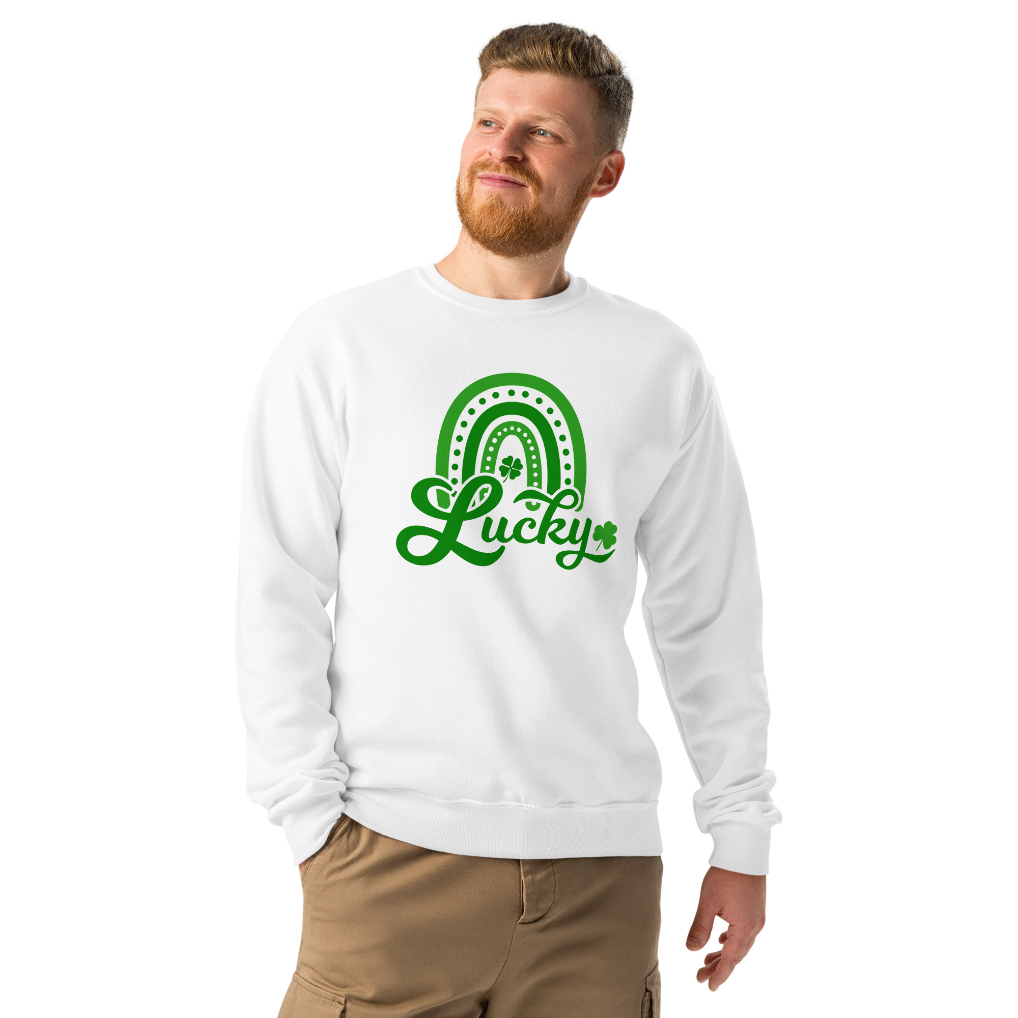 st. patrick's day crew neck sweatshirt