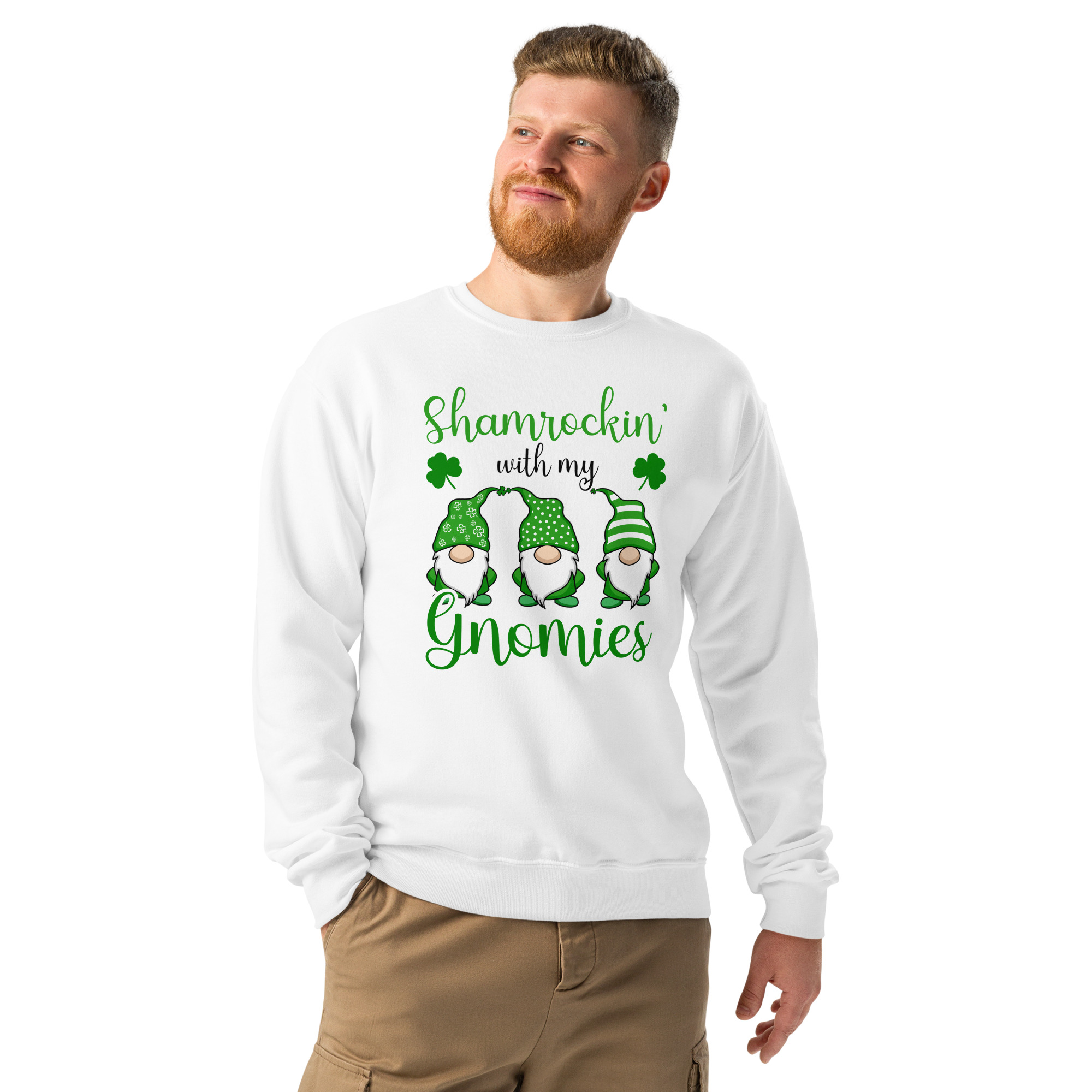 st. patrick's day crew neck sweatshirt