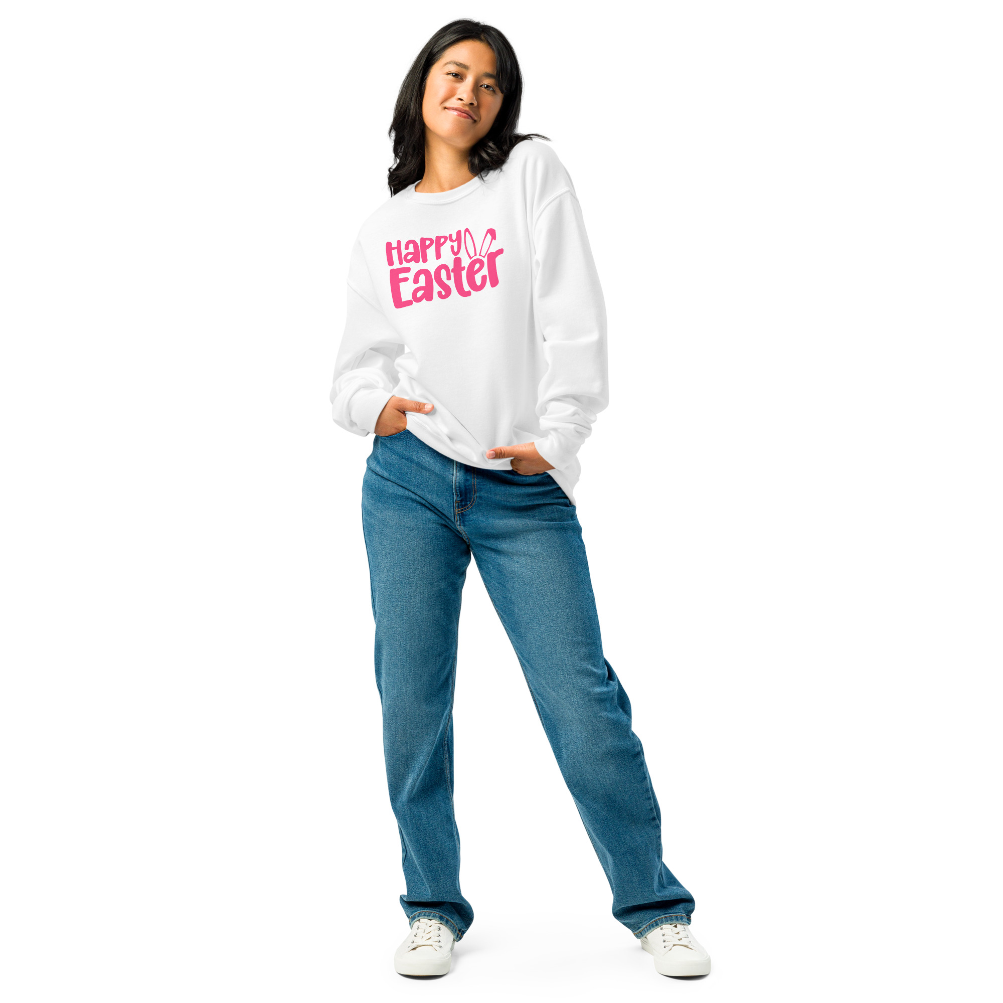 happy easter crew neck sweatshirt