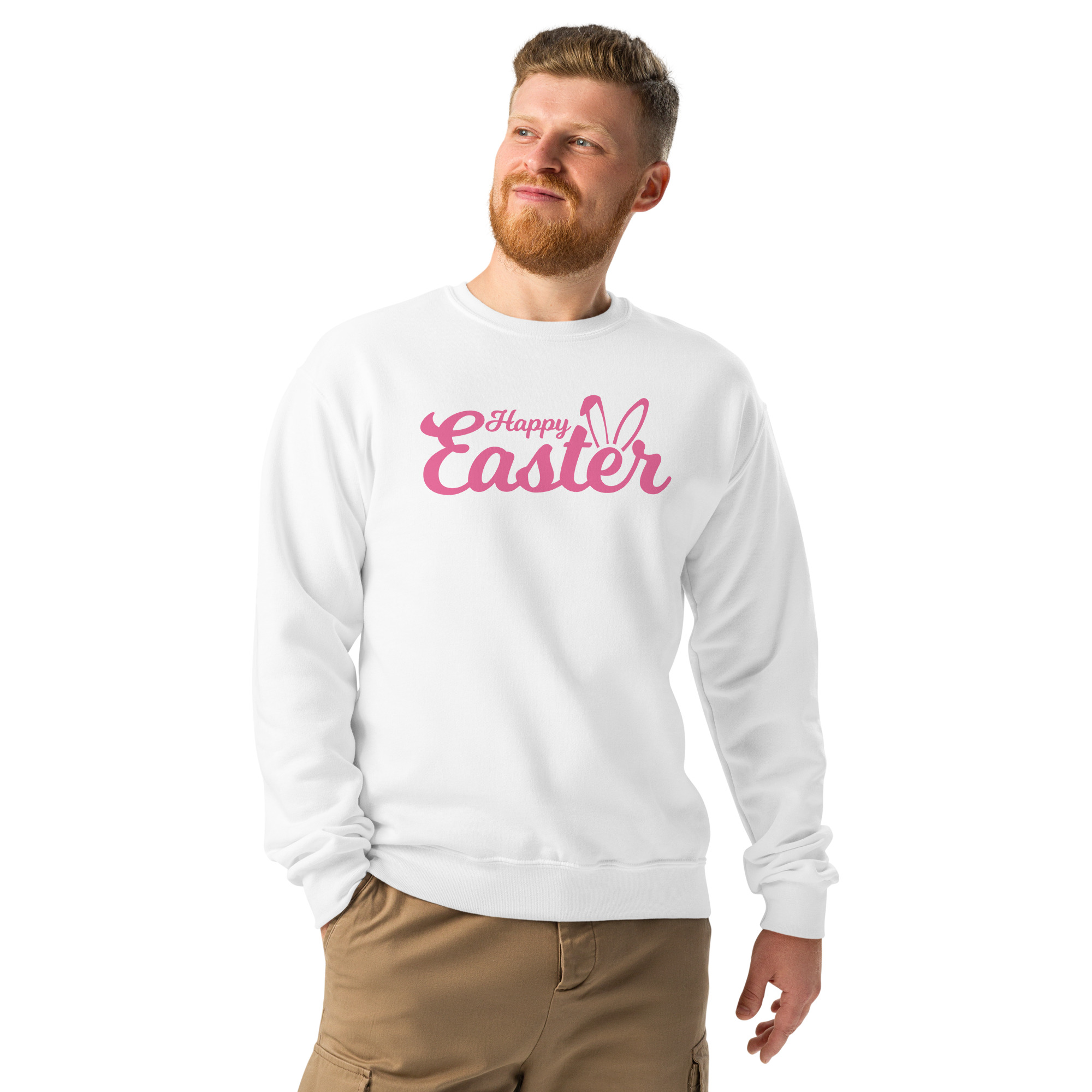 happy easter unisex crew neck sweatshirt