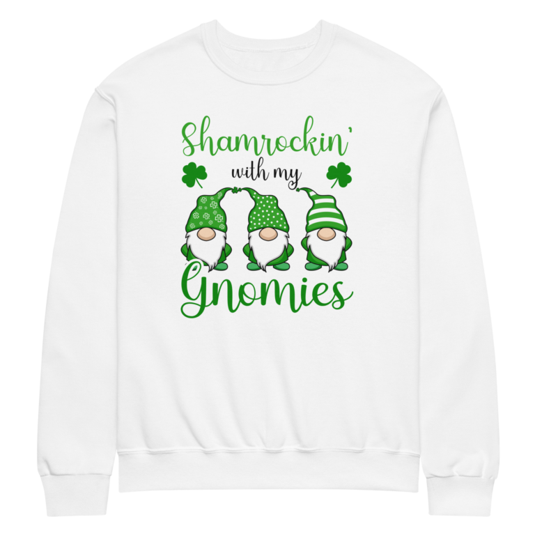 Shamrockin’ with my gnomies, St. Patrick's Day Crew neck sweatshirt