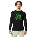 st. patrick's day long sleeve fitted crew