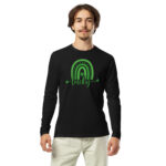 st. patrick's day long sleeve fitted crew