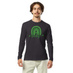 st. patrick's day long sleeve fitted crew