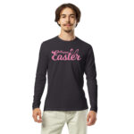 easter day, easter holiday, men's long sleeve fitted crew tee