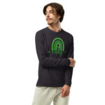 st. patrick's day long sleeve fitted crew