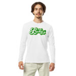 st. patrick's day long sleeve fitted crew