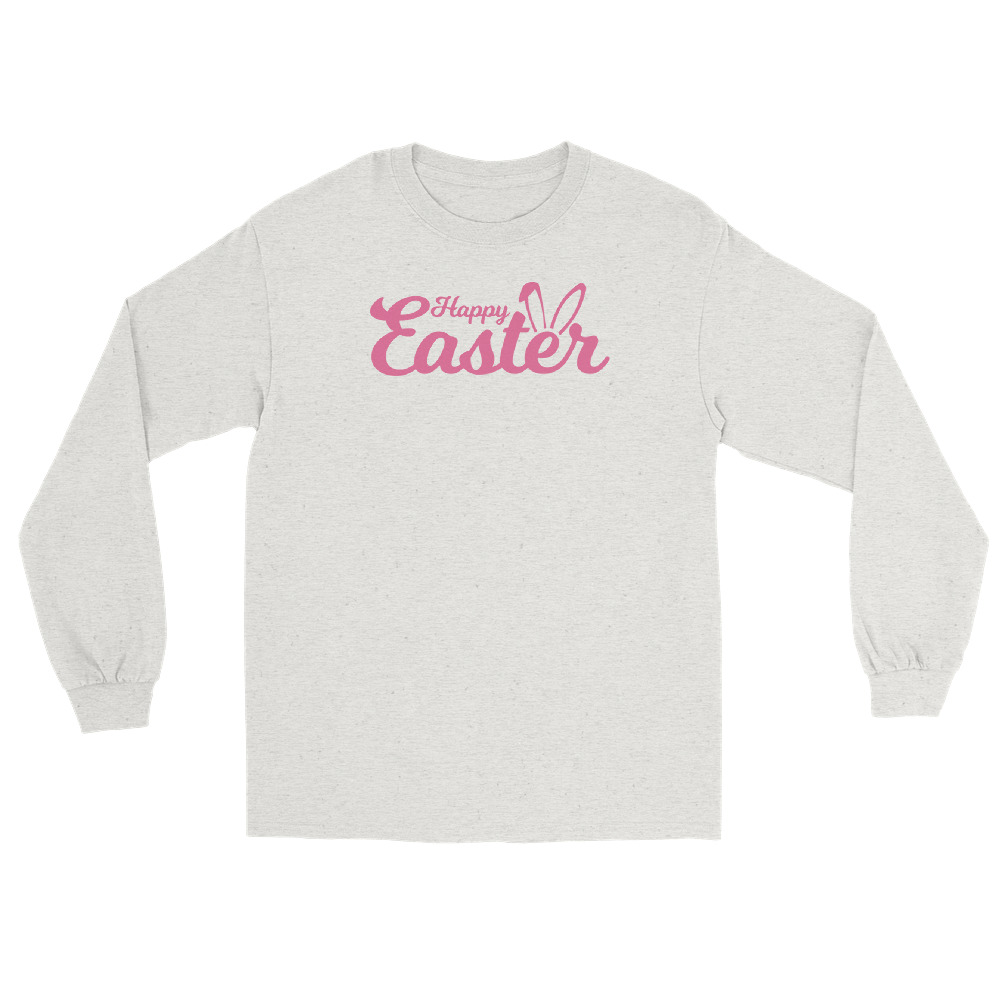 happy easter men’s long sleeve shirt