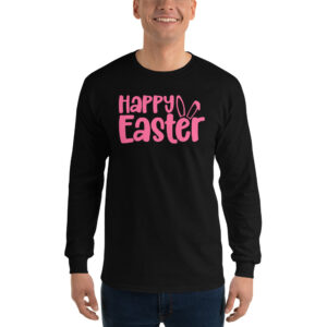 happy easter men’s long sleeve shirt