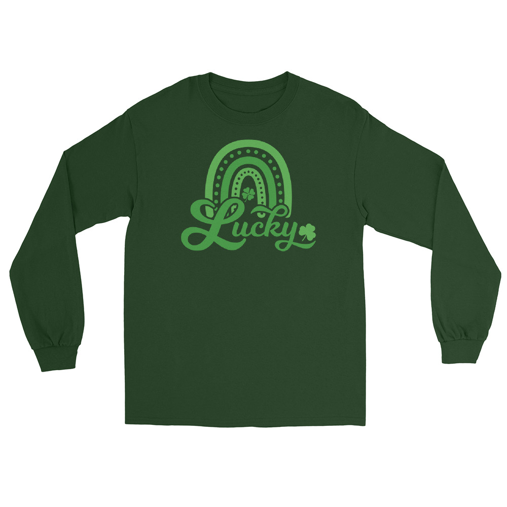 st. patrick's day men’s long sleeve shirt