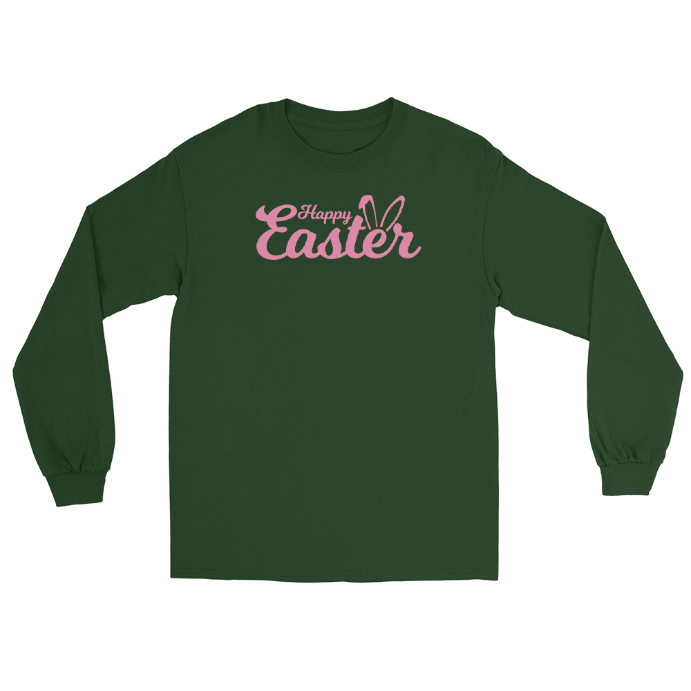 happy easter men’s long sleeve shirt