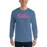 happy easter men’s long sleeve shirt