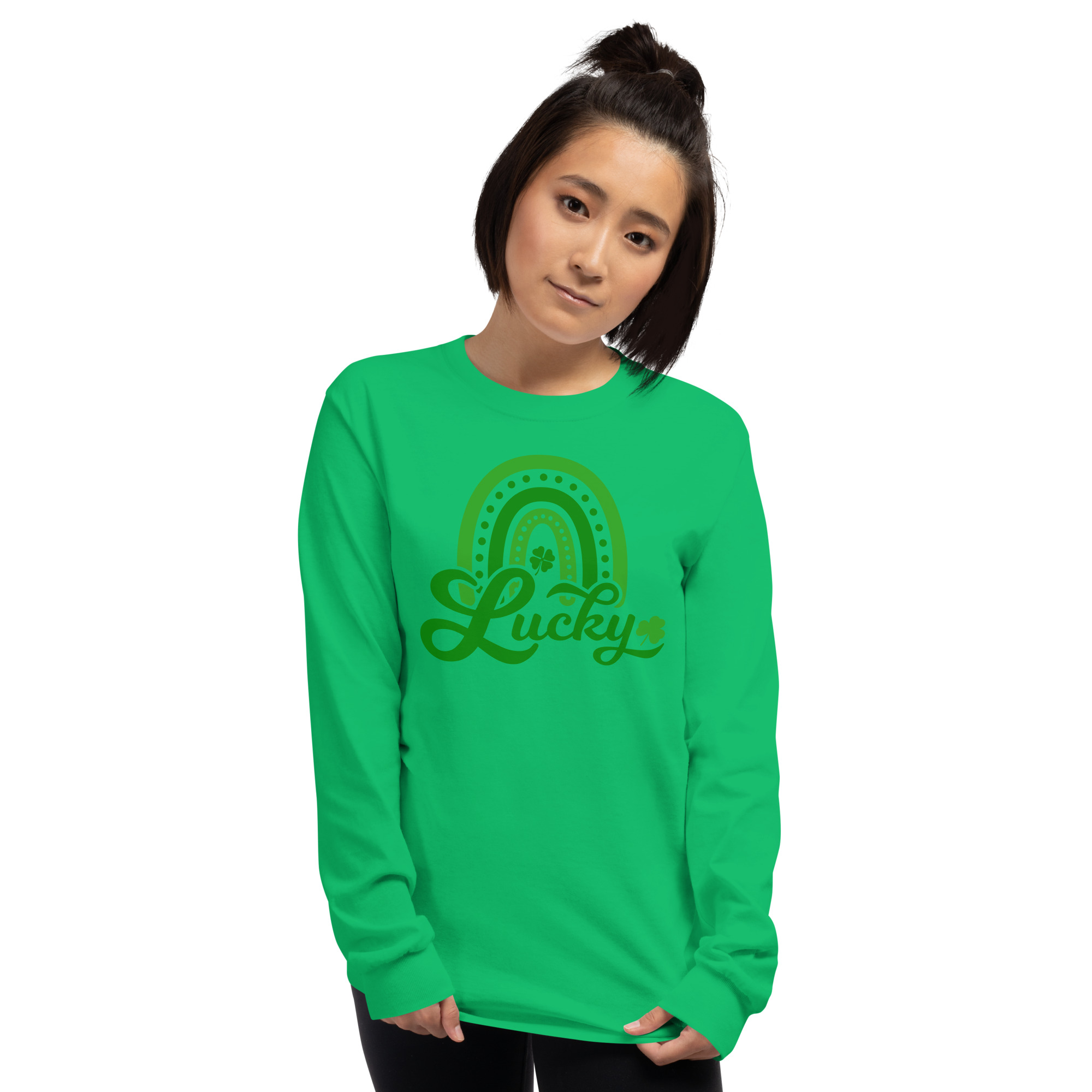 st. patrick's day men’s long sleeve shirt